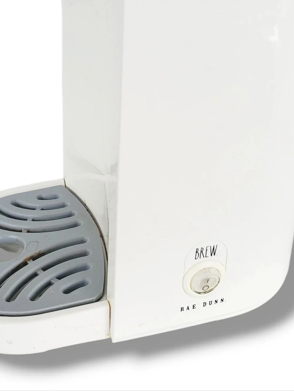 Rae Dunn 2-in-1 Single Serve Coffee Maker White With Black Coffee Logo